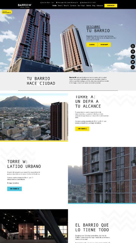 Barrio W - Website